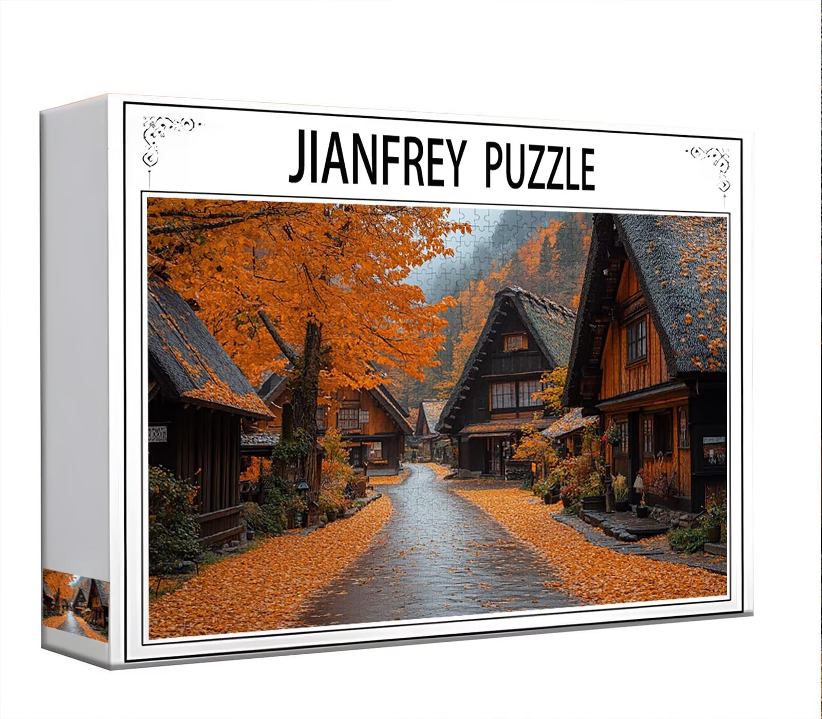 Puzzle 4000 Piezas Adultos Puzzle Paisaje Otoño Rompecabezas Adultos XXL 140 x 87cm, Impossible Rompecabezas, Jigsaw Arte Juego Educa Familiar Aliviar El Estrés, Regalos para Hombres y Mujeres O-2