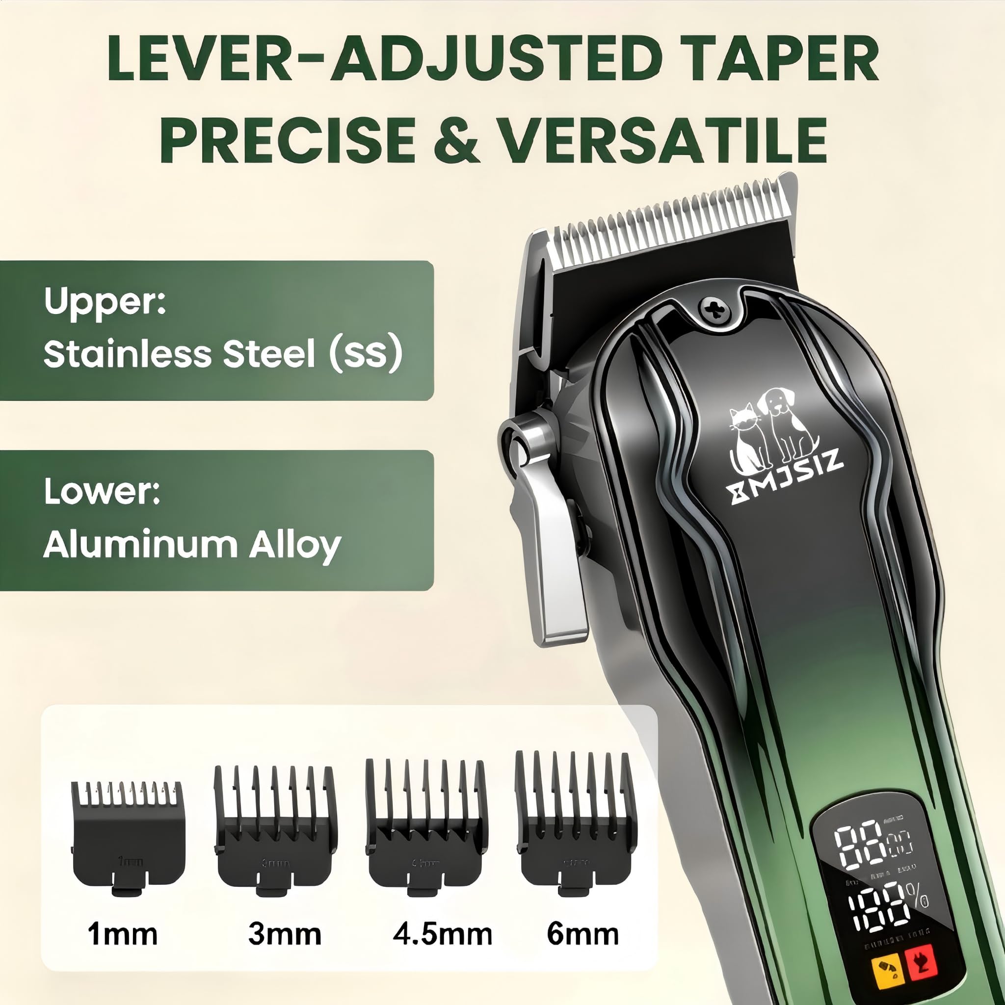 Cordless Dog Clippers - Grooming Kit -6