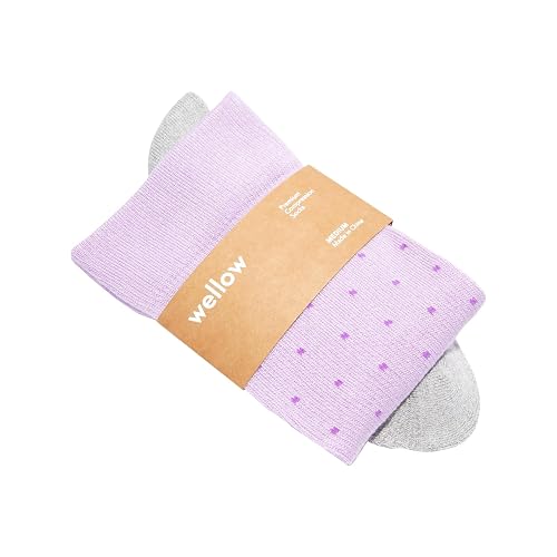 Wellow Premium Socks (Compression Socks - Regular) for Men & Women, Made with Viscose from Bamboo, Knee High, 18-25 mmHg