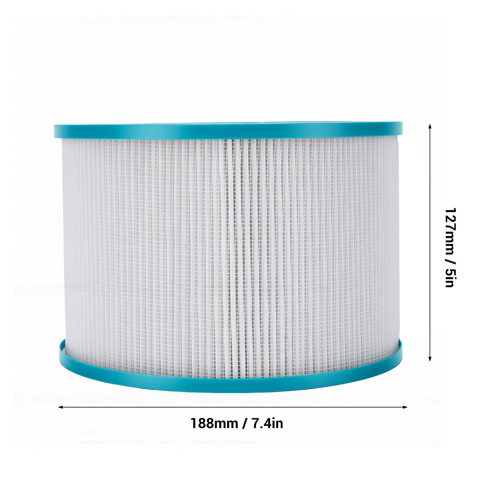 Filtro di Ricambio per Ventola Senza Lama Filtro a Carbone Attivo Lavabile 2 in 1 per Ventole Senza Lama da 46 Pollici