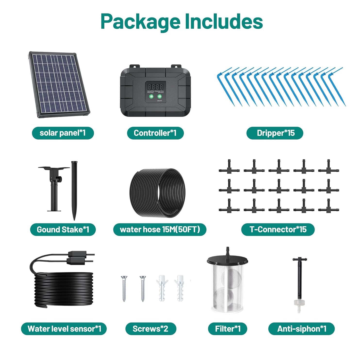 Biling Solar Irrigation System Package Contents