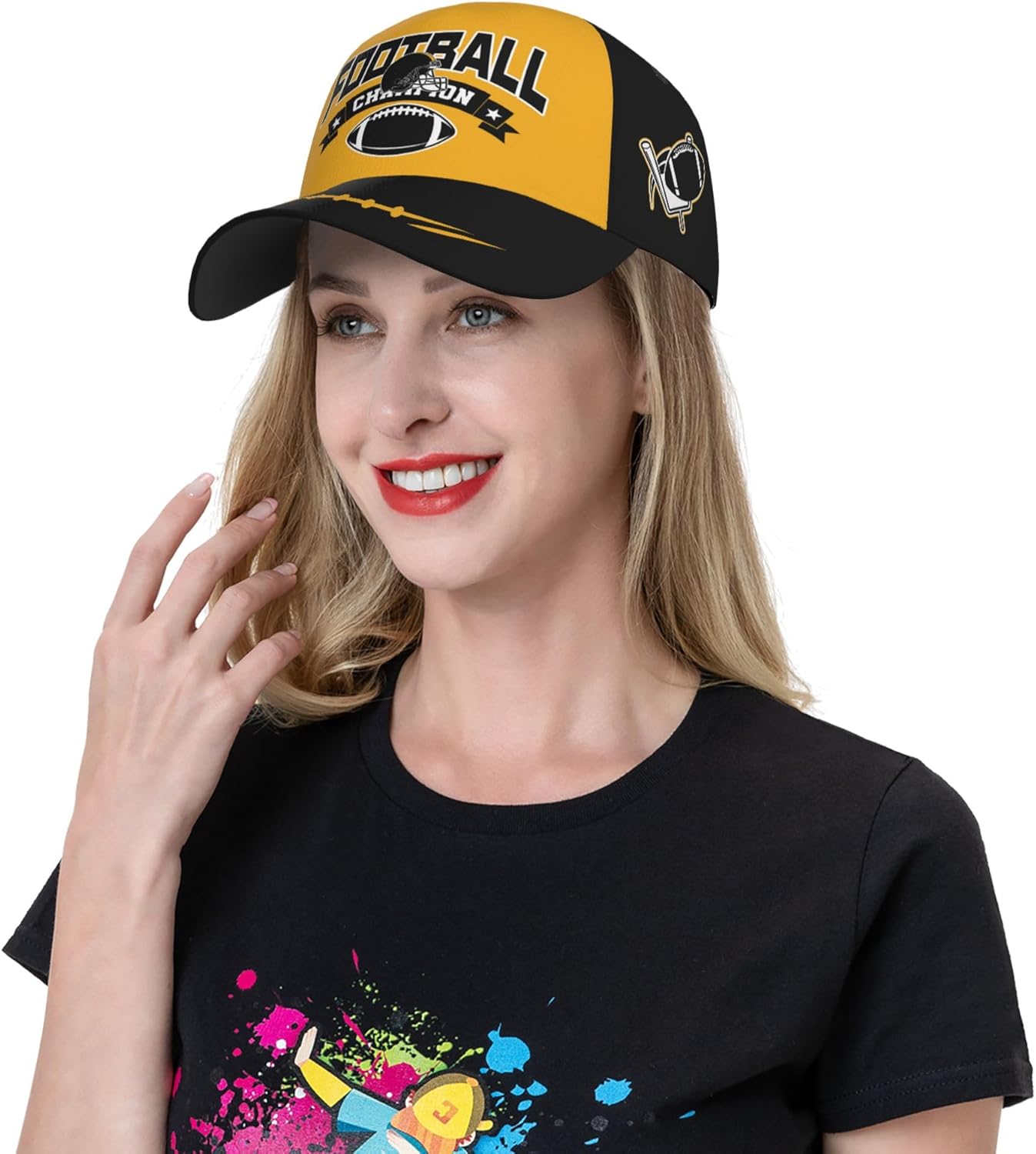 Football Hat for Men Women City Snapback Hats Apparel Gifts for Team Fans Classic Baseball Cap - Image 7