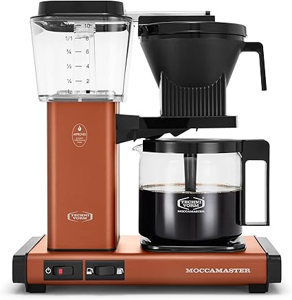 Technivorm Moccamaster 53631 KBGV Select 10-Cup Coffee Maker, Terracotta, 40 ounce, 1.25l