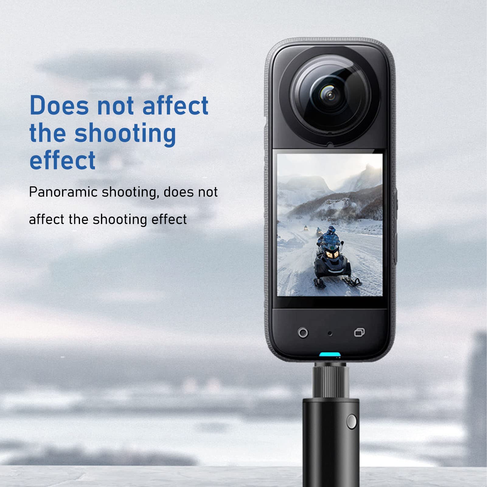 Hensych Lensbeschermers voor Insta360 ONE X2 panoramische camera, zelfklevende lensbeschermer lensbeschermers, beschermkap voor Insta 360 One X2 sportcamera
