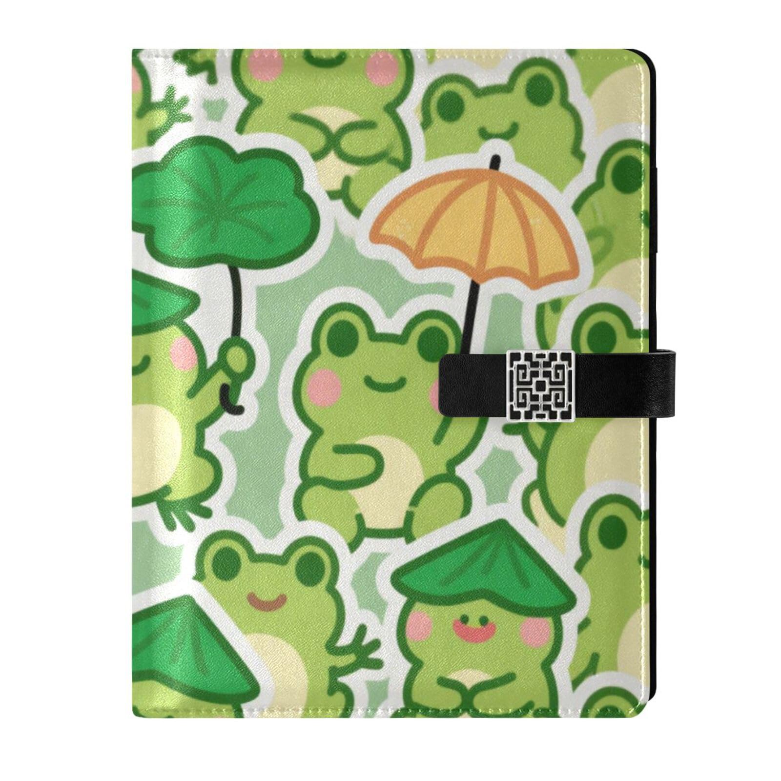 Carnet à spirales grenouille dessin animé : idée cadeau mignon - 7
