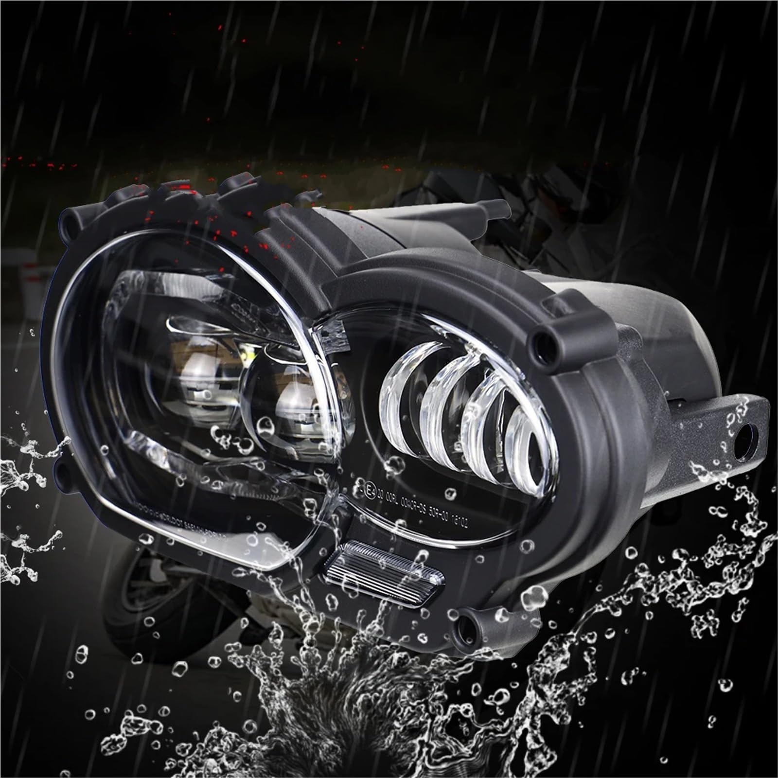 reflektory przednie Motocyklowa lampa przednia LED 110W pasująca do BMW R1200GS 2005-2012 / R1200GS Adv 2006-2013 lampą halogenową