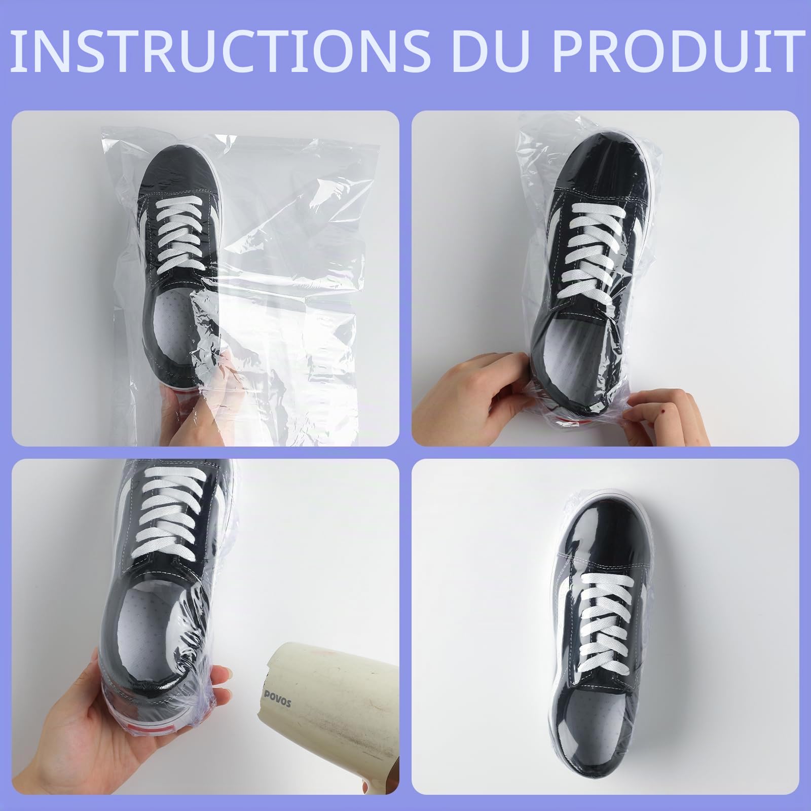 Sacs d'emballage Thermorétractable en PVC 100 Pcs Thermorétractable Sacs D'emballage, pour l'Emballage de Cadeaux, Projets de Bricolage, Savons, Livres, Pots (100PCS 30 * 50CM)