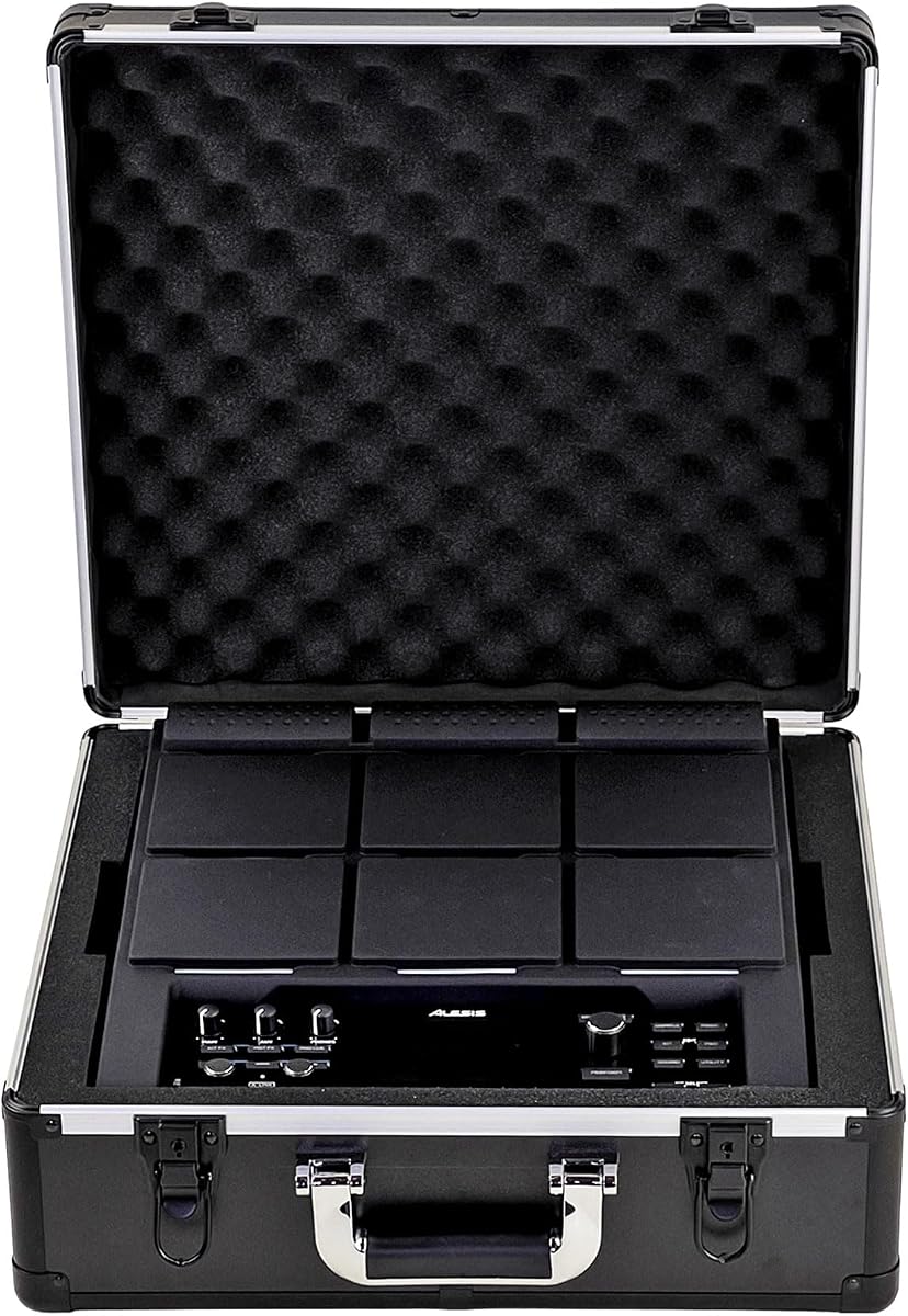 ANALOG CASES Case for Alesis Strike MultiPad - Lightweight UNISON Hard Case | Ultra-Lightweight and Durable Aluminum Case, Die-Cut Foam Padded Interior With Cable Storage Space, Comfortable Padded Handle