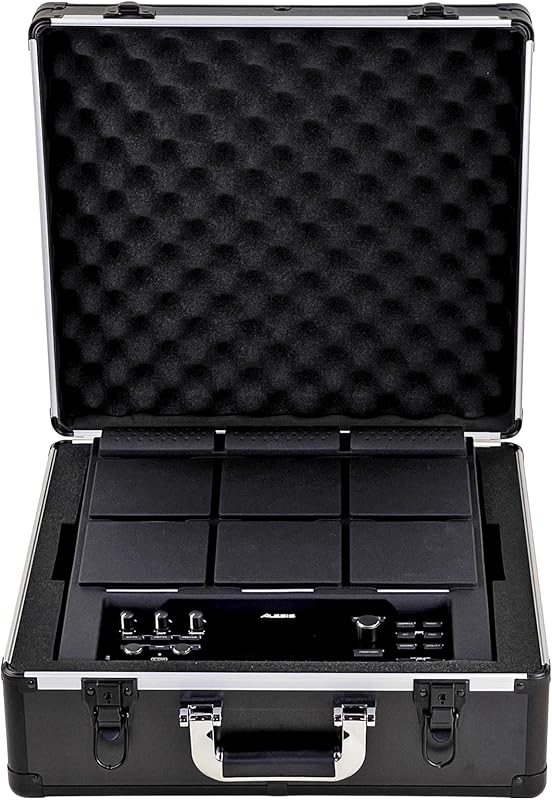 ANALOG CASES Case for Alesis Strike MultiPad - Lightweight UNISON Hard Case | Ultra-Lightweight and Durable Aluminum Case, Die-Cut Foam Padded Interior With Cable Storage Space, Comfortable Padded Handle