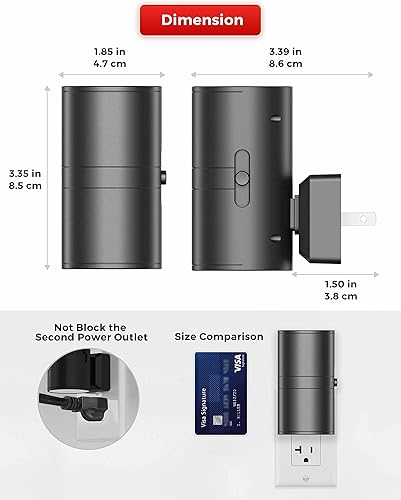 Miniatura 26 de L LOHAS LED Luz nocturna enchufable, luces nocturnas modernas enchufables a la pared, sensor de atardecer a amanecer, blanco suave 3000K, brillo