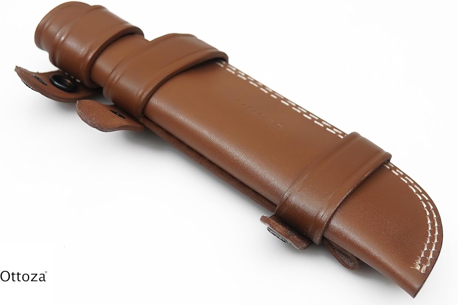 Ottoza TOP GRAIN Leather Knife Sheaths for Fixed Blade Knives, LEFT HAND Leather Knife Sheath for Belt, Leather Knife Holster Belt Knife Holder, Horizontal Knife Sheath for Belt No:9