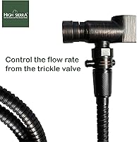 Vista 6 de High Sierra® - Válvula de pausa y control de presión del cabezal de ducha - Metal sólido - Válvula de botón que controla fácilmente el flujo de agua