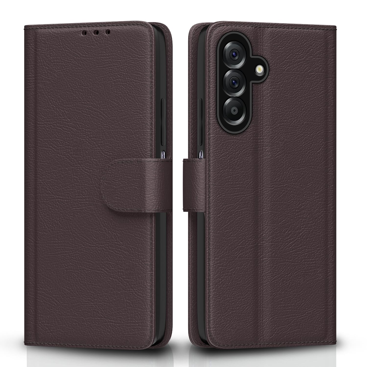 Pikkme Flip Cover for Samsung Galaxy M17 5G / A17 5G / F17 5G Leather Finish | Inside TPU with Card Pockets | Wallet Stand and Shock Proof | Complete Protection Flip Case(Brown) — Amazon image 10