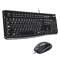 Logitech MK120 Kit Tastiera e Mouse Cablati, Layout Svizzero ‎QWERTZ