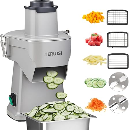 4-In-1 Electric Vegetable Chopper, 200W Vegetable Slicer Food Processor, Veggie