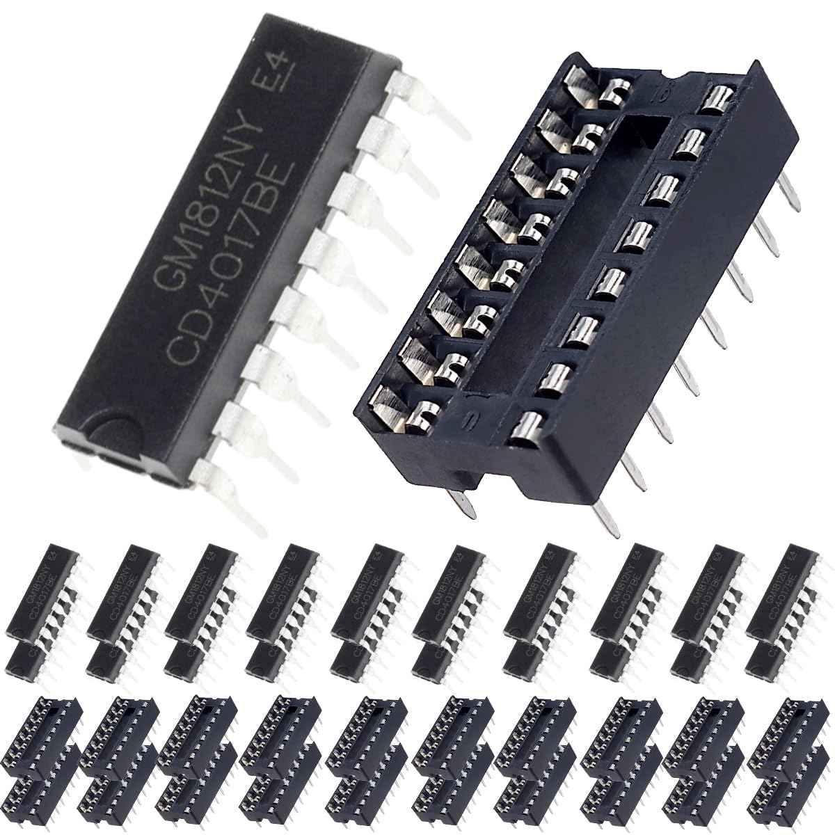 10 Stück CD4015BE DIP16 - IC Integrierte Schaltung 4015BE DIP-16