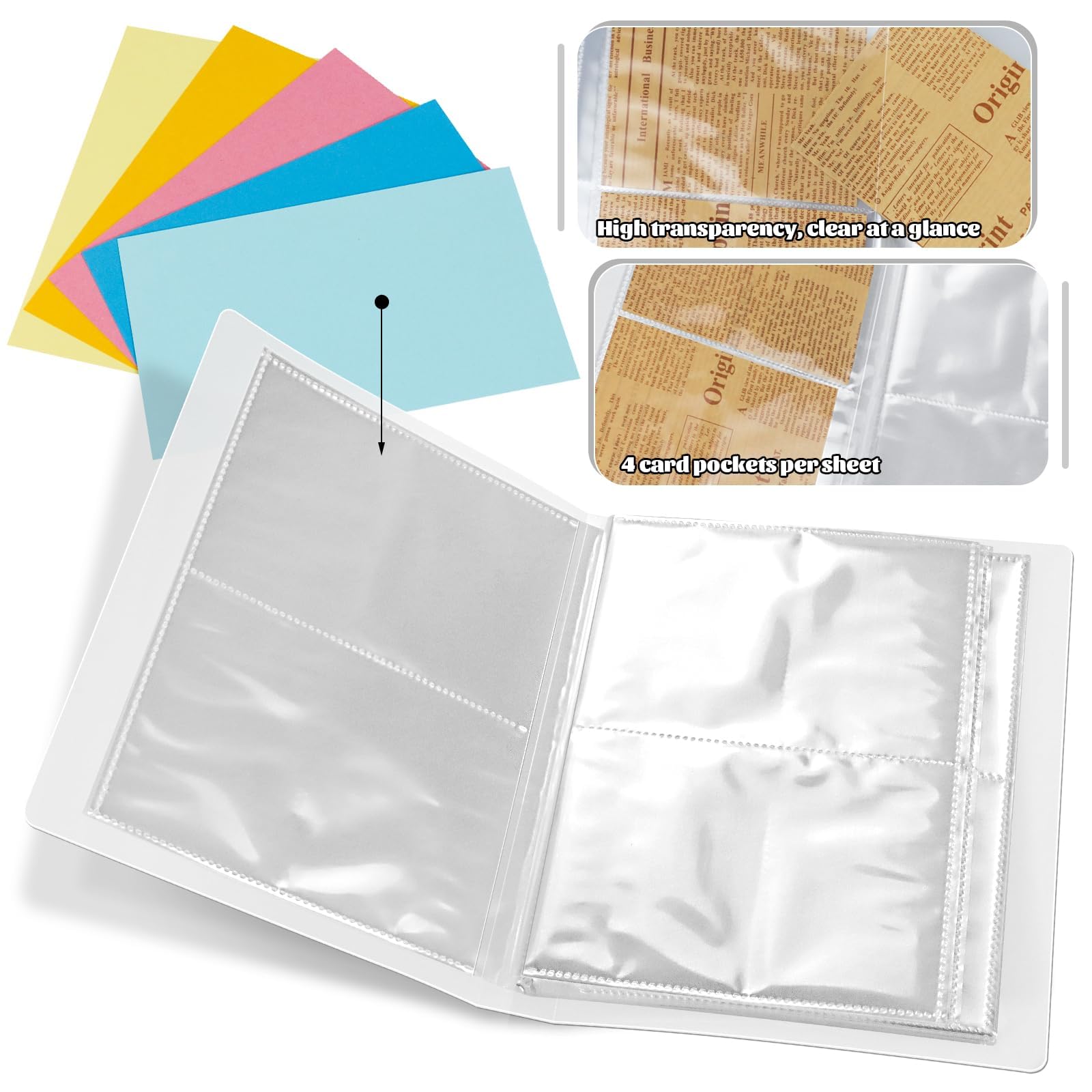Snapklik.com : 3 Pack 3 X 5 Index Cards Holders, Holds 240 Pieces Cards ...