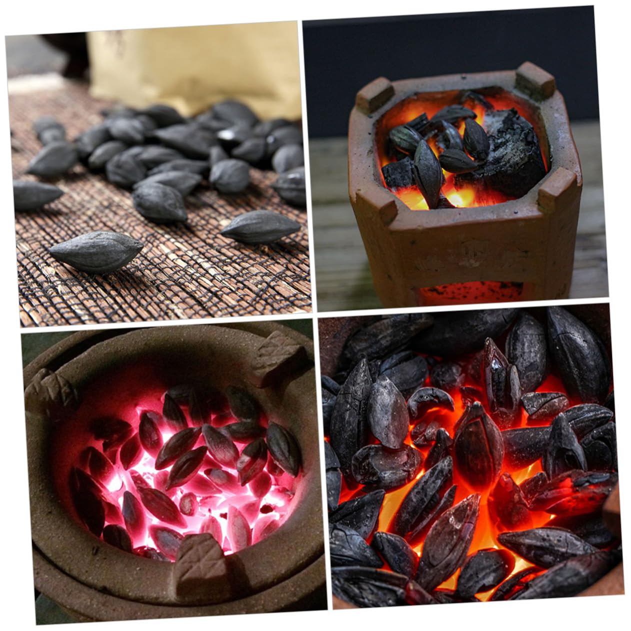 Carbone da Griglia per Barbecue e Campeggio, Sacchetto 500g Nero | Legno di Ulivo, Uso Versatile e Semplice, per Cottura All’aperto, Confezione 1 Sacchetto