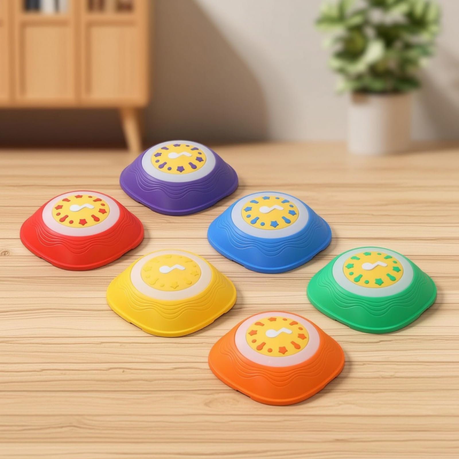 kowaku 6 Piezas Piedra Equilibrio con Luz y Sonido Interactivo Piedra Equilibrio Apilable Juego para, Casa, Colegio