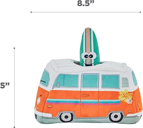 Vista 47 de Outward Hound Hide A - Paquete de 3 zorros chirriantes de peluche de repuesto para perros, rompecabezas