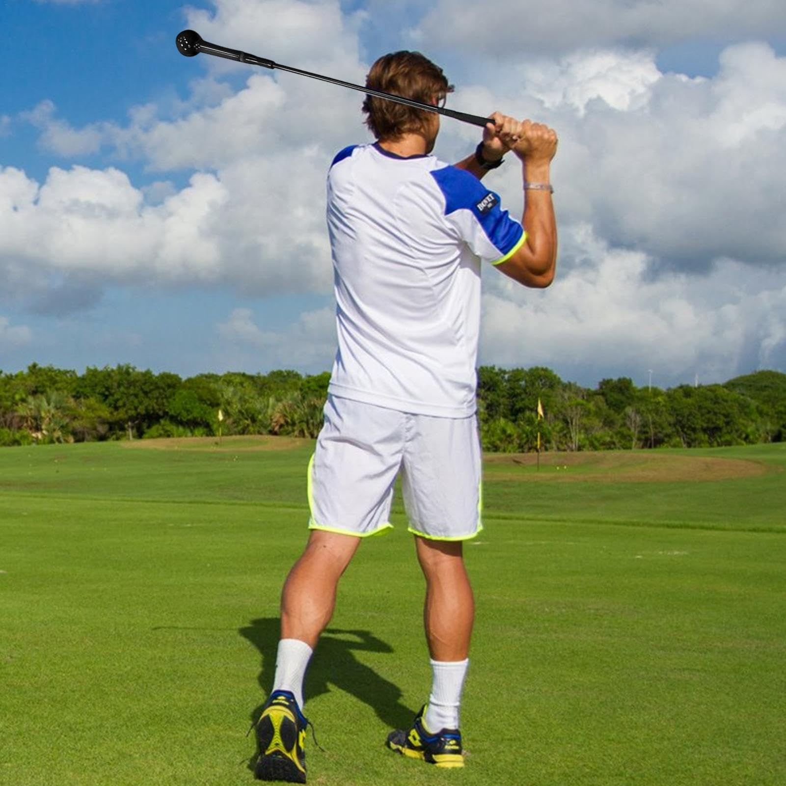 Entrenador de velocidad de swing de golf, ayuda de entrenamiento de tempo y flexibilidad, palo de calentamiento, agarre y corrección, profesional para mejorar la habilidad, fuerza y camino de swing