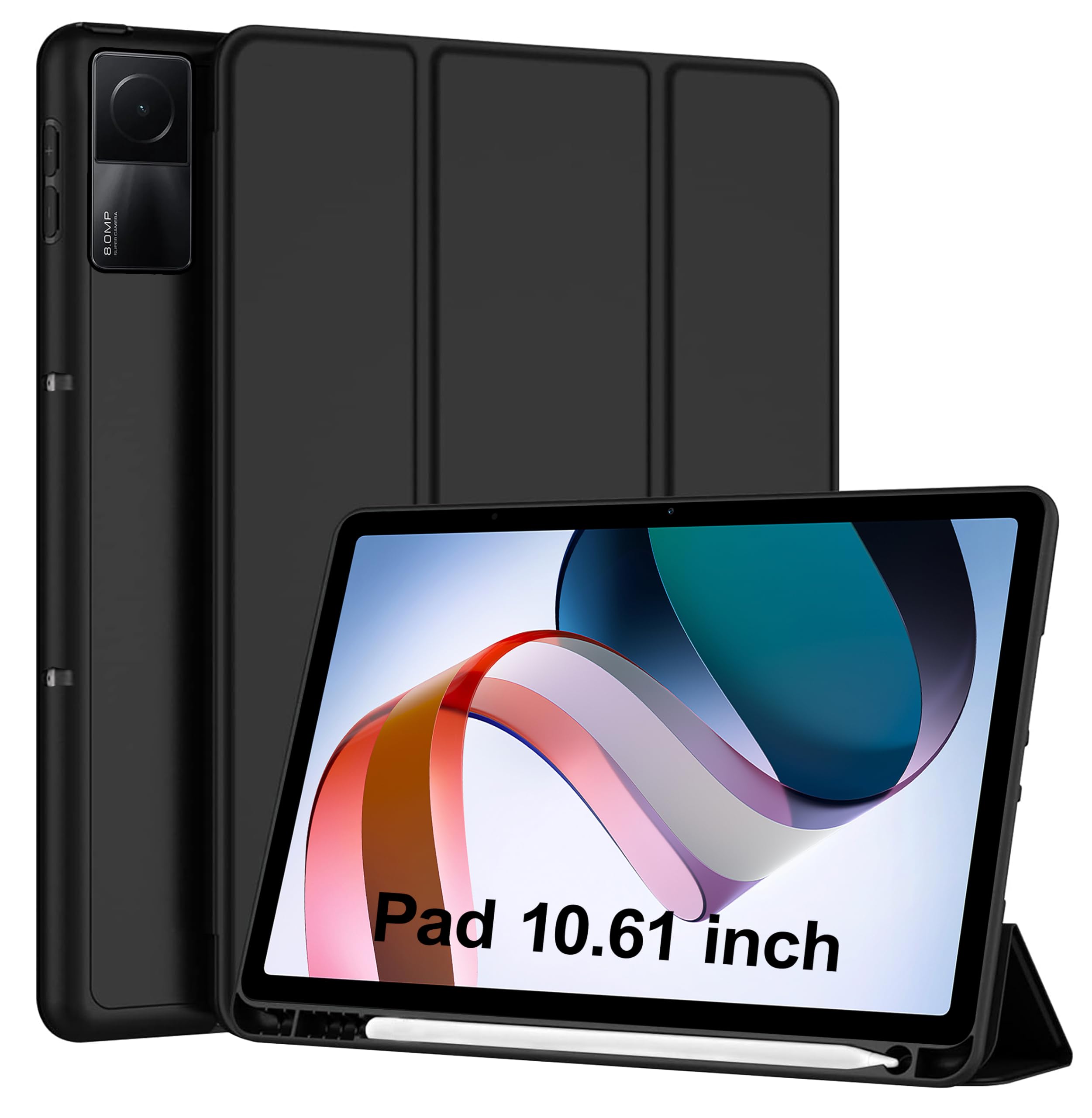 See full amazon price history chart for TGK Flip Cover for Redmi Pad 10.61 Inch Tablet Slim Trifold Case with Pencil Holder Black TGK Flip Cover for Redmi Pad 10.61 Inch Tablet Slim Trifold Case with Pencil Holder Black (B0CTYBFRK7) Amazon Price History, Amazon Price Tracker