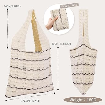 TINYAT Beach Tote Bag for Women Large Capacity - Waterproof Sandproof 6 Pockets with Zipper Gym Travel Shopping Handbag