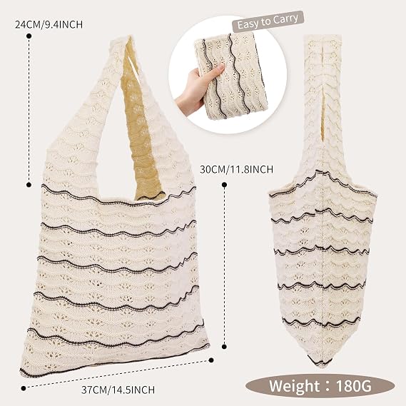 TINYAT Beach Tote Bag for Women Large Capacity - Waterproof Sandproof 6 Pockets with Zipper Gym Travel Shopping Handbag