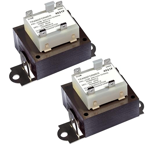 ylongan 0130M00138S 240V to 24V Furnace Transformer, 40VA (2-Pack)