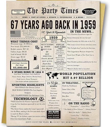 Miniatura 7 de Tarjeta de cumpleaños 68, divertidos regalos de cumpleaños 68 para mujeres y hombres, decoraciones de cumpleaños retro para 68 años de edad, mamá,