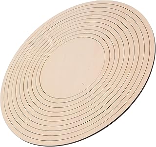 Wooden Concentric Cutting Guide for Pottery - 11 Piece Clay Cutting Tools Set for Accurate Ceramics Shaping and Modeling