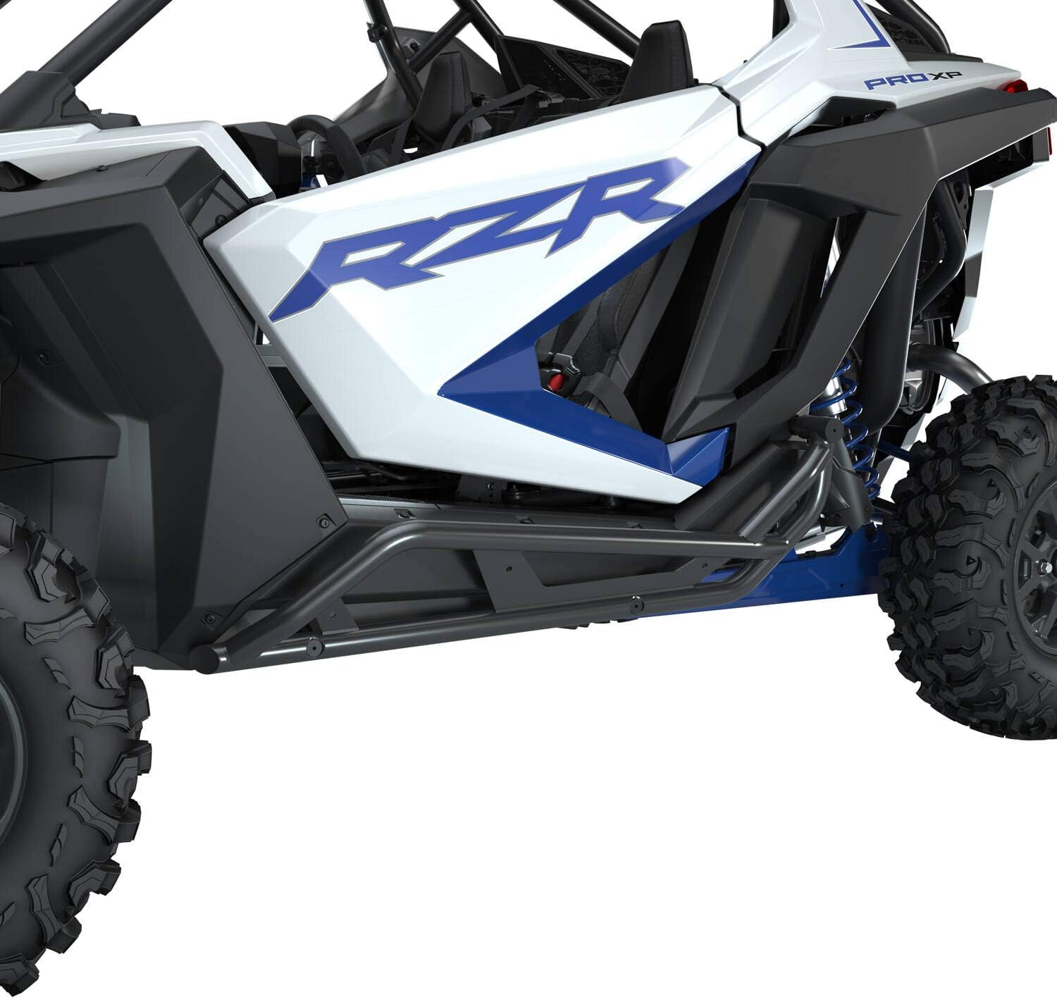 Polaris HD Extreme Kick-Out Rock Sliders, RZR Nerf Bars, for 2-Seat Models, Steel, Set of 2 - Part 2890396-458