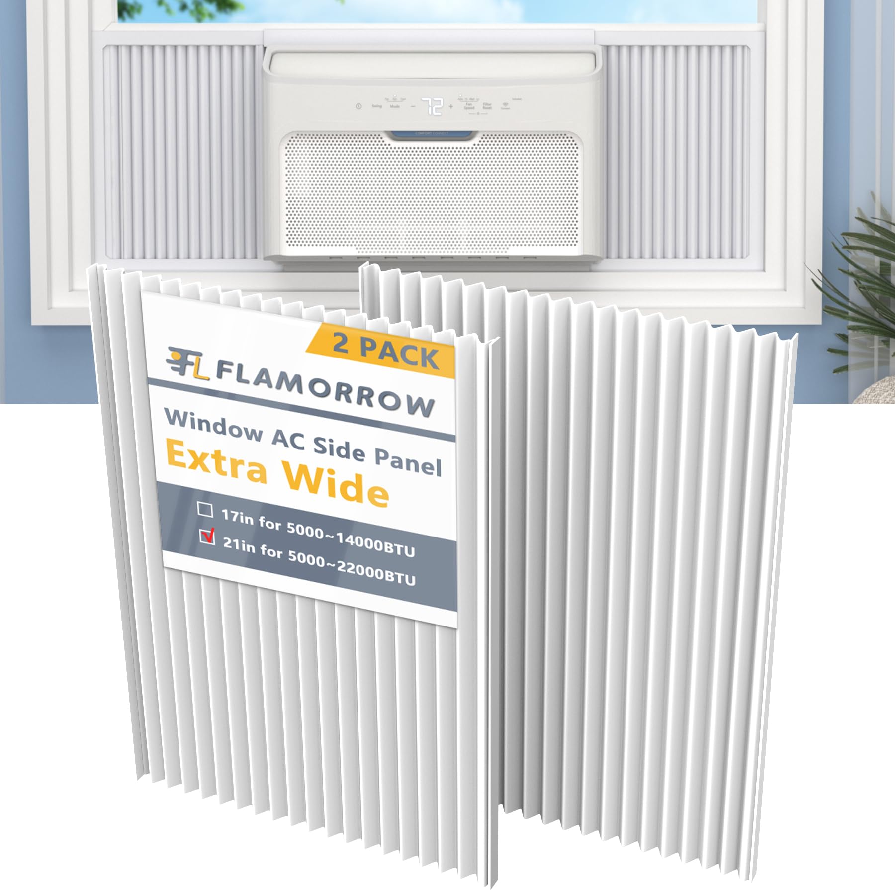 Amazon.com: Flamorrow Window Air Conditioner Side Panel Kit, 21