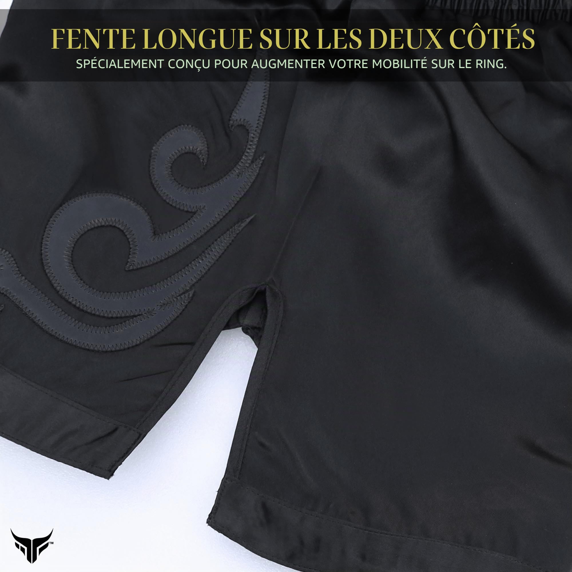 Mytra Fusion Shorts Muay Thaï Enfants – Junior Kickboxing Shorts de Combat en Cage pour l'entraînement MMA, Le Grappling et Les Arts Martiaux