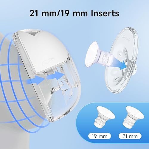 Miniatura 4 de Extractor de leche eléctrico portátil manos libres con 4 modos y 12 niveles, recargable y pantalla inteligente, doble bomba de lactancia materna,