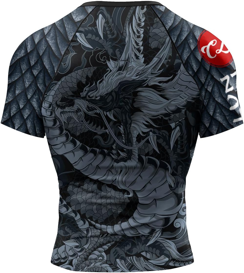Red Plume Men's Fitness Shirt Sonic Compression Short Sleeve Sports T-Shirt Quickly Dry