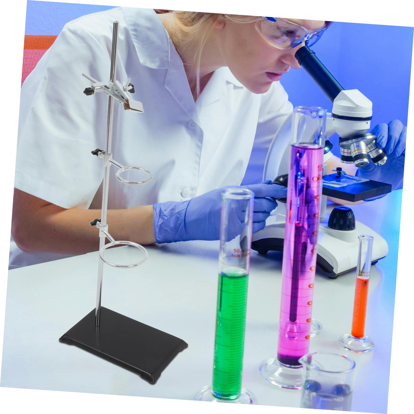 Alipis Supporto da Laboratorio in Acciaio Inox Supporto ad Anello per Attrezzature Installazione Semplice Utilizzo Versatile per Esperimenti