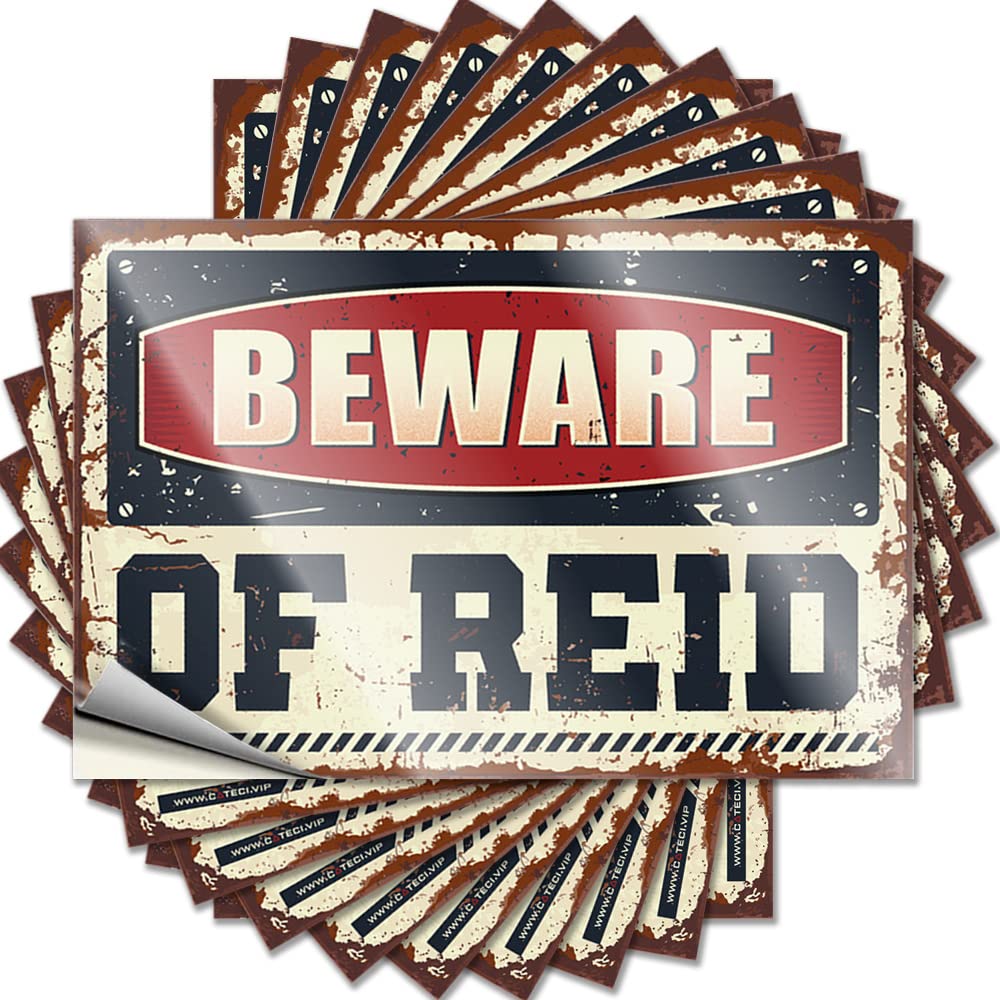Saying Tumbler Aesthetic Beware of Reid for Indoor - Home Gym Decor Easy Peel Removable(12X18CM)