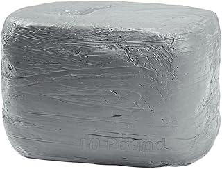 ReArt Natural Air-Dry Clay, for Sculpting, Wheel Throwing, Hand Building, All-Purpose Modeling Clay 10lbs for Sculpting (Gray 10LBs)