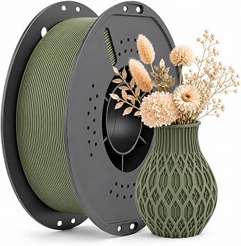 Matte PLA 3D Printer Filament 1.75mm Army Green 1KG