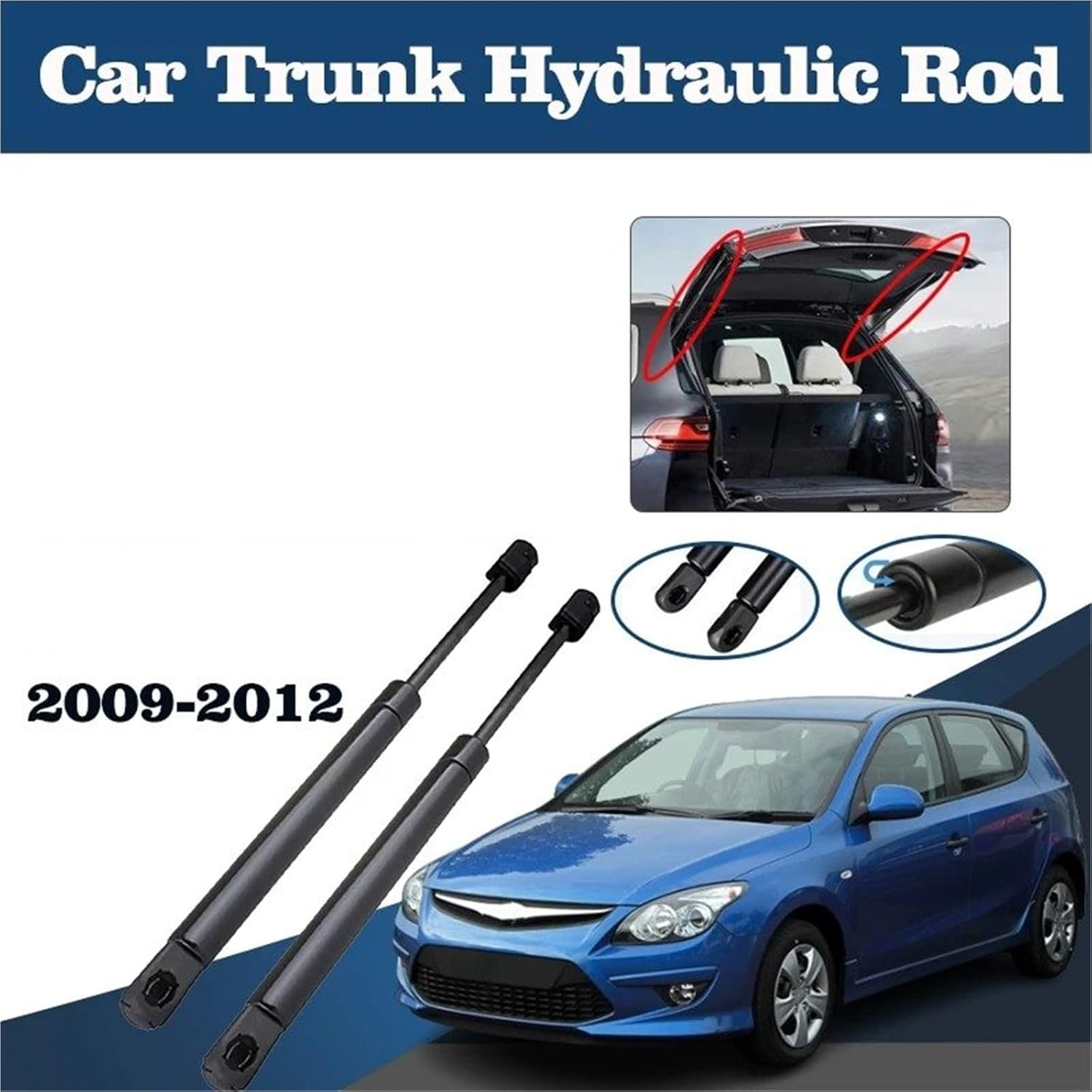 Automobile Hydraulic Rod for Hyundai for I30 FD 2010 for Elantra for Touring 2009-2012 Support Strut Rods Car Hydraulic Lever Trunk Support Pole Shock Lift Struts