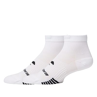 Brooks Ghost Lite Quarter Socks 2 Pack No Show Socks Shoes White