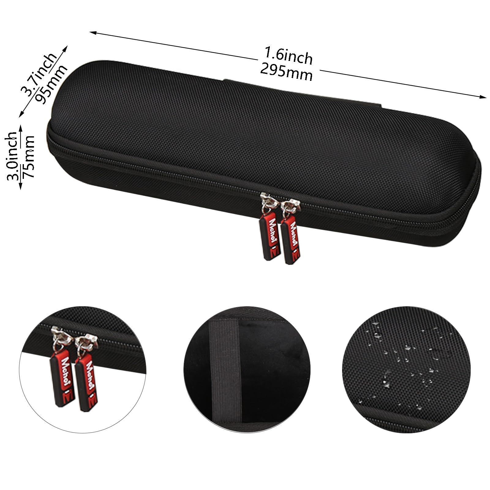 Mchoi Hard Carrying Case Fits for Otamatone Japanese Character Electronic Musical Instrument Portable Synthesizer by Cube/Maywa Denki, Lightweight and Waterproof Automatone Instrument Holder