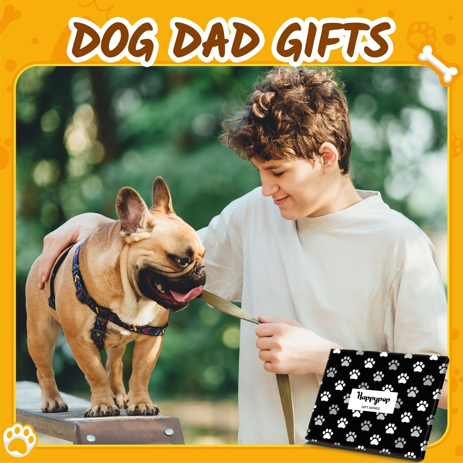 HAPPYPOP Dog Mom Dad Gifts - Funny Socks for Men Women Dog Lover, Birthday Christmas Gifts - Image 8