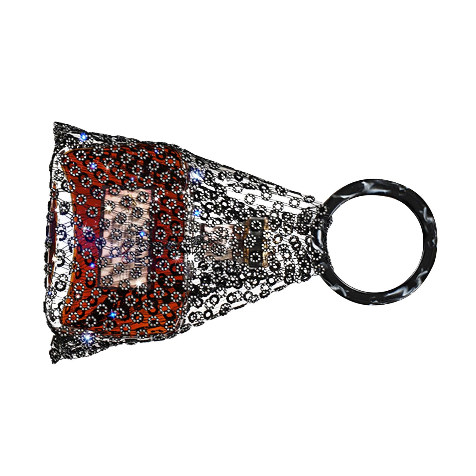 TQUXNGA Luxurious Accent Decorated Woven Beverage Bag Perfect for Presents and Festivities Portable Planner Bag
