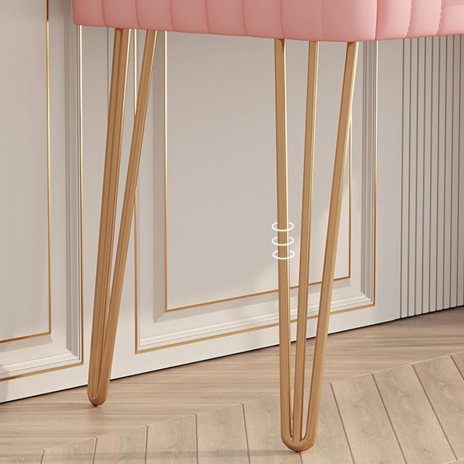 Set da scrivania con grande specchio e 2 cassetti, elegante postazione trucco per donne e ragazze, perfetto per camera da letto, casa, ufficio, ideale (verde)