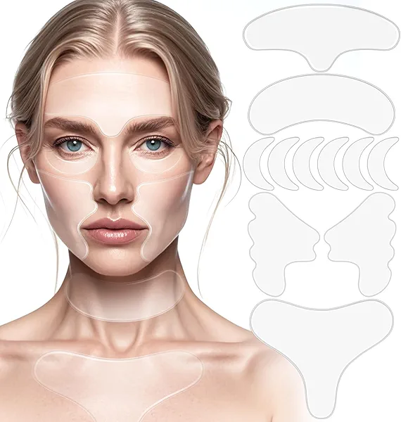 KODASNY Neck Wrinkle Patches, Anti Wrinkle Silicone Patches,Reusable Chest Firming and Tightening Facial Masks, Collagen Neck Fine Line Pads for Women Reduce Fine Wrinkles, Moisturizing & Firming