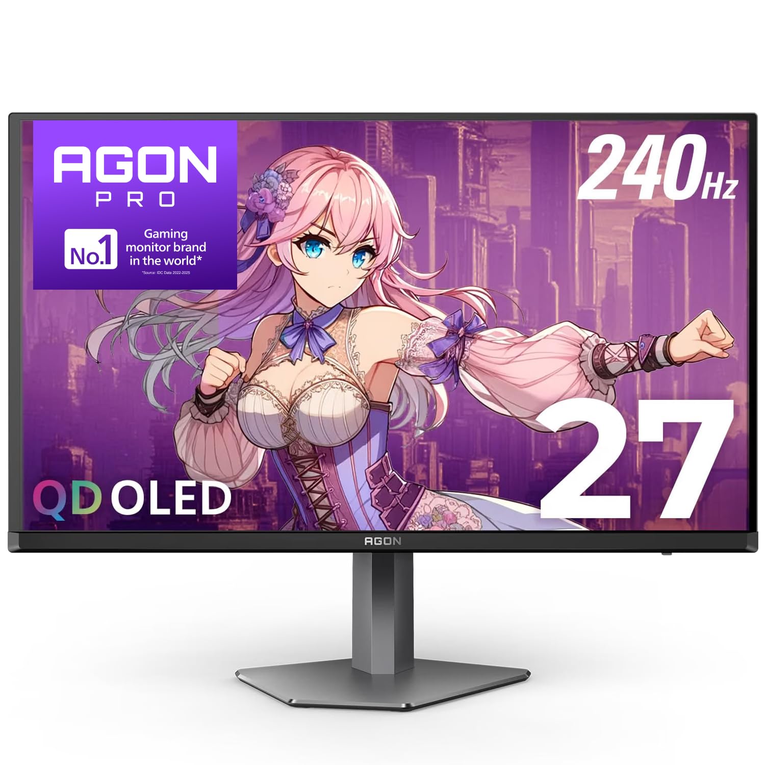 Amazon.com: AOC Agon Pro 27 Inch Gaming Monitor QD OLED 240Hz 0.03