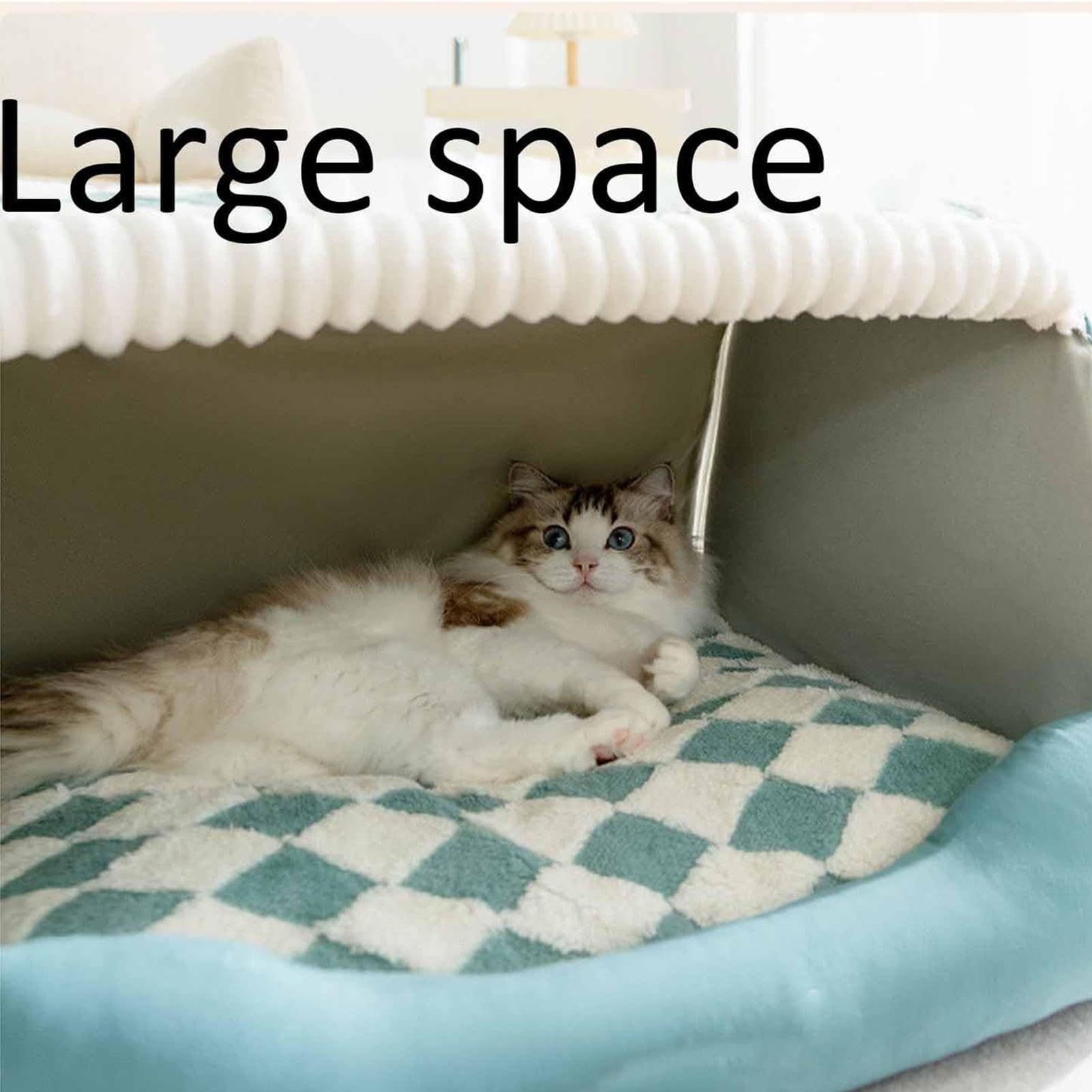 Gemütliches kleines Haustierbett | Indoor Kätzchen Versteck | Rutschfestes wasserdichtes Katzenhaus | Haustierbett für Indoor-Katzen, bequemes Katzenzubehör, perfektes Versteck für Katzen und Kätzchen