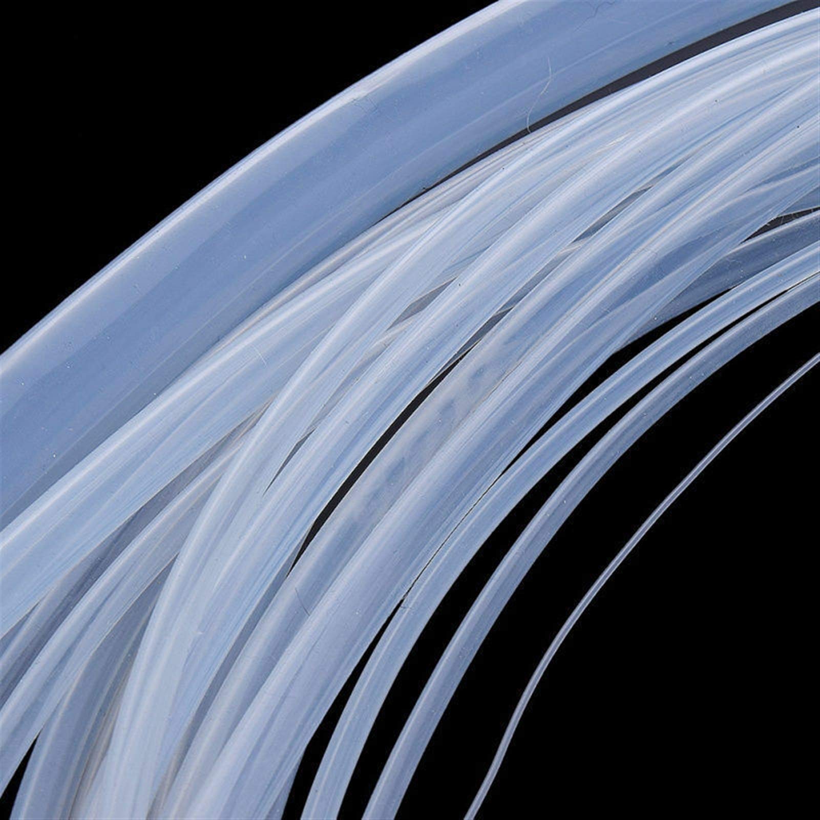 tubo di plastica, Diametro 1mm-14mm, Tubo in silicone, Tubo flessibile traslucido in gomma morbida flessibile trasparente, Tubo dell'aria dell'acqua, Tubo dell'acqua flessibile da 1 metro(100cm 0.5x1m